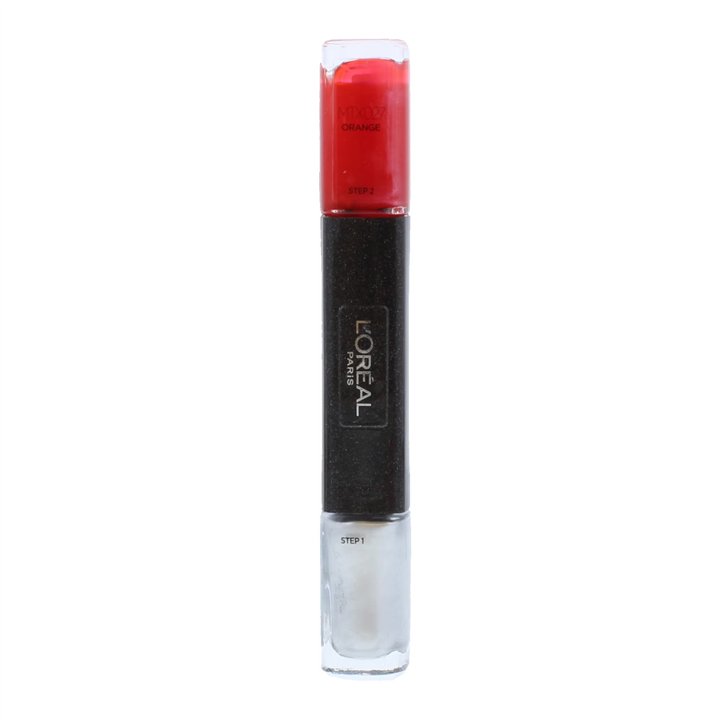 L'Oreal Paris, Infallible, Gel-Effect, Nail Polish 2-In-1, MTX 027, Orange, 2 x, 5 ml - Teknashop Ltd