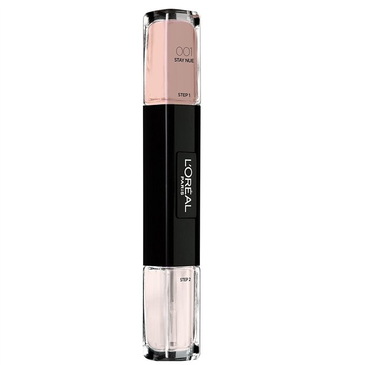 L'Oreal Paris, Infallible, Gel-Effect, Nail Polish 2-In-1, 001, Stay Nue, 2 x, 5 ml - Teknashop Ltd