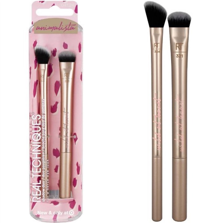 Set Duo, Real Techniques, Animalista Duo, Powder Brush, 2 pcs - Teknashop Ltd
