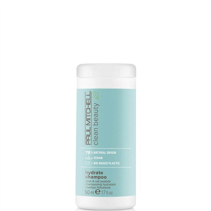 Paul Mitchell, Clean Beauty Hydrate, Vegan, Hair Shampoo, Balances Moisture, 50 ml - Teknashop Ltd