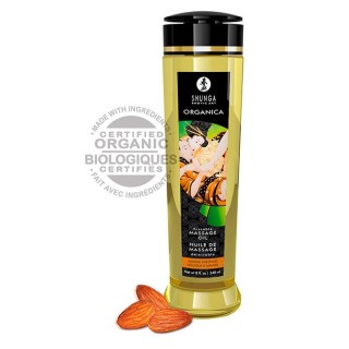 SHUNGA - ORGANIC ALMOND MASSAGE OIL 240 ML - D-224035 - Teknashop Ltd