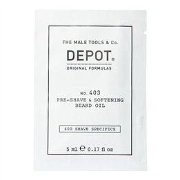 Depot, 400 Shave Specifics No. 403, Sweet Almond, Softening, Pre-Shaving Oil, 5 ml - Teknashop Ltd