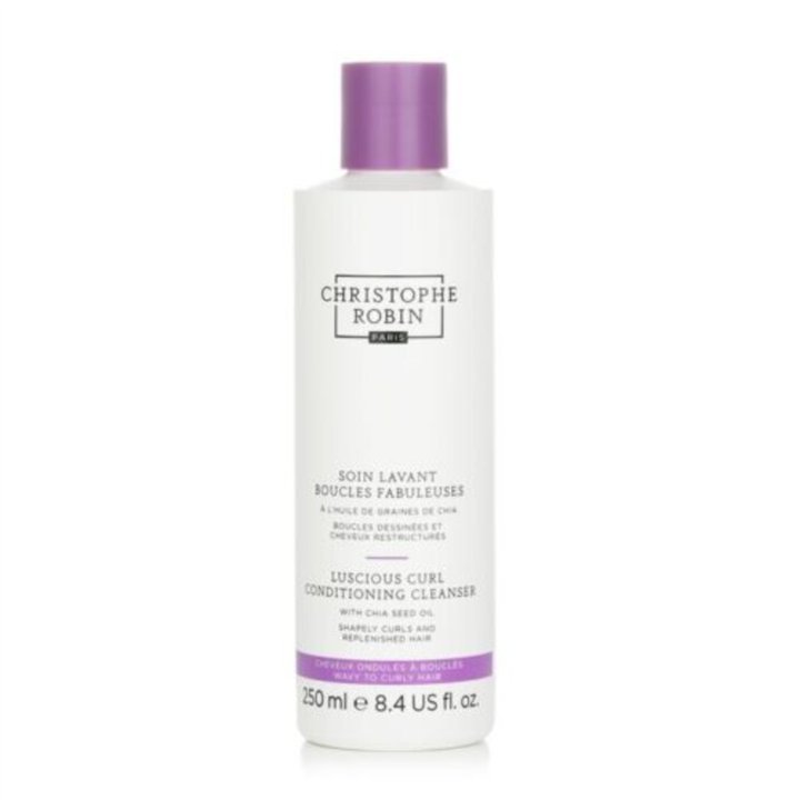 Christophe Robin, Luscious Curl, Chia Seeds Oil, Hair Shampoo, Curl Defining, 250 ml - Teknashop Ltd