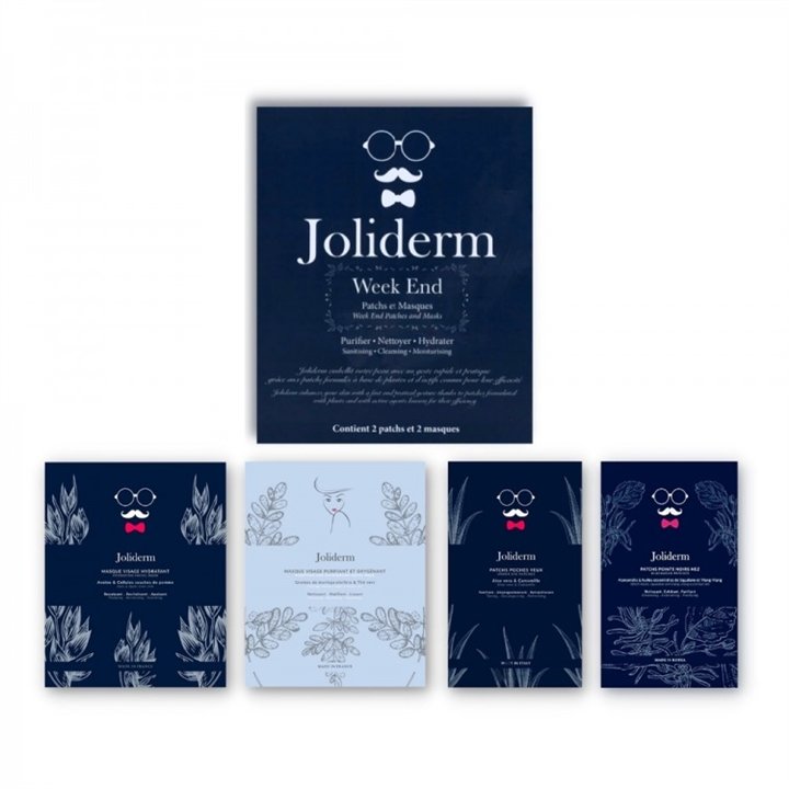 Week End Set Joliderm: Joliderm, Coconut Water, Hydrating, Sheet Mask, For Face + Joliderm, Contouring, Under-Eye Mask Patch + J