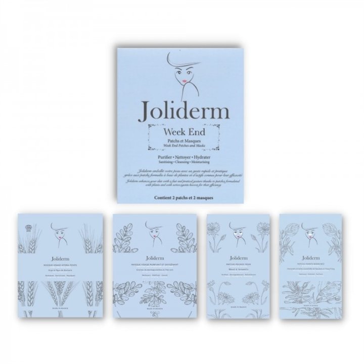 Week End Set Joliderm: Joliderm, Coconut Water, Hydrating, Sheet Mask, For Face + Joliderm, Contouring, Under-Eye Mask Patch + J