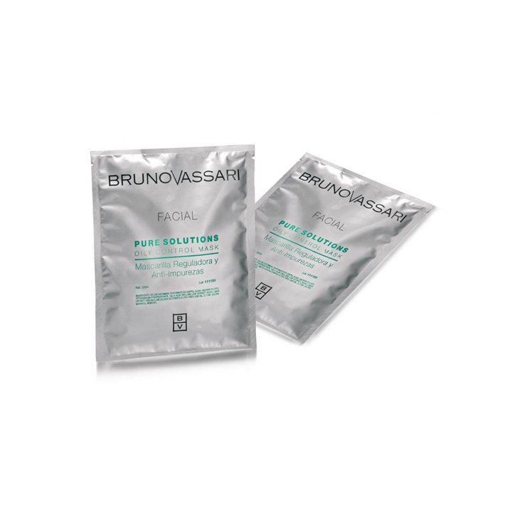 Set, Bruno Vassari, Pure Solutions, Tea Tree Oil, Eliminates Impurities, Peel-Off Mask, For Face, 6 pcs, 30 g - Teknashop Ltd