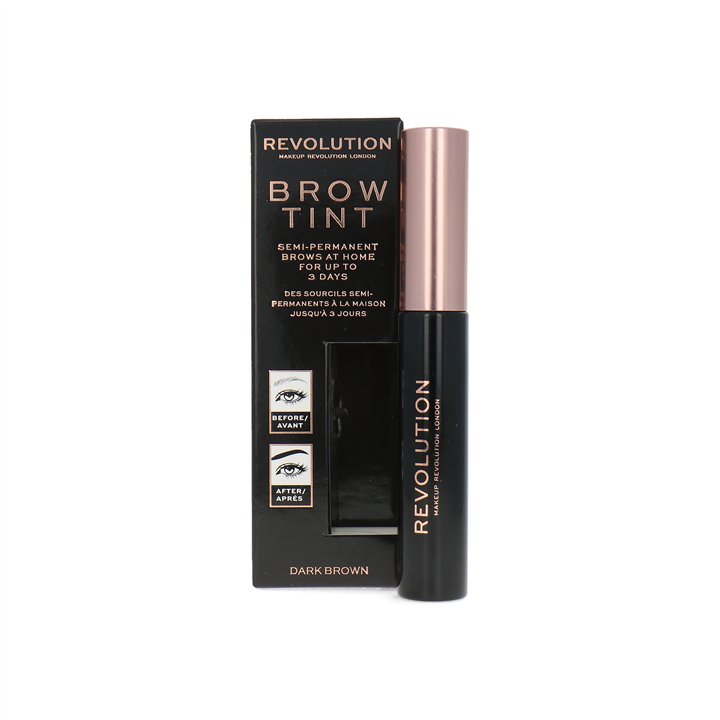 Makeup Revolution, Brow Tint, Eyebrow Gel, Dark Brown, 6 ml - Teknashop Ltd