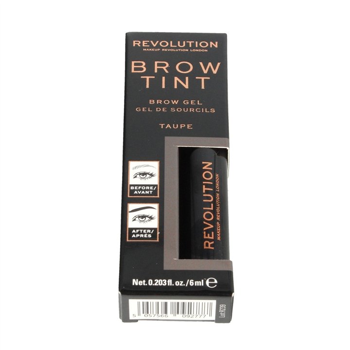 Makeup Revolution, Brow Tint, Eyebrow Gel, Taupe, 6 ml - Teknashop Ltd