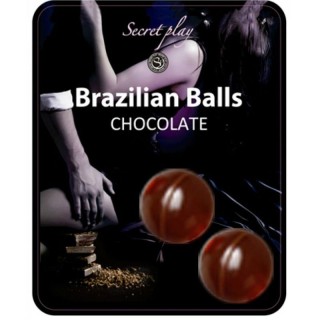 SECRETPLAY - 2 BRAZILIAN BALLS CHOCOLAT - D-205753 - Teknashop Ltd