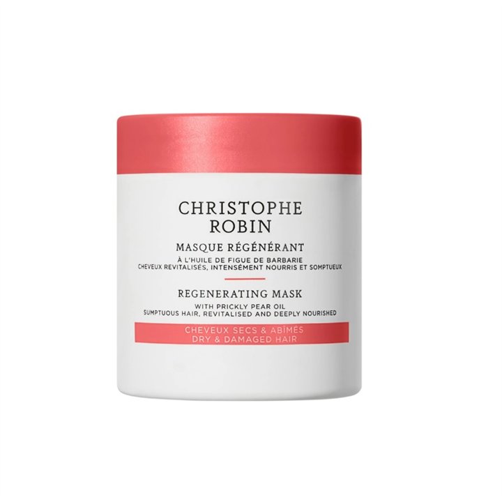Christophe Robin, Regenerating, Prickly Pear Oil, Hair Treatment Cream Mask, For Revitalizing, 100 ml - Teknashop Ltd