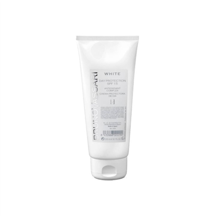 Bruno Vassari, White, Sun Protection, Day, Cream, For Face, SPF 15, 200 ml - Teknashop Ltd