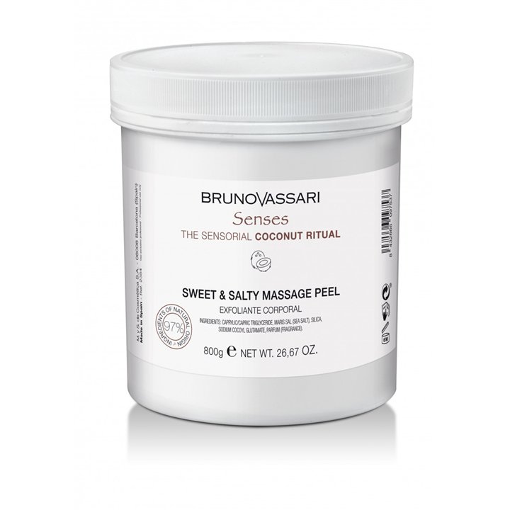 Bruno Vassari, Senses, Coconut Oil, Exfoliating Gel, 650 ml - Teknashop Ltd