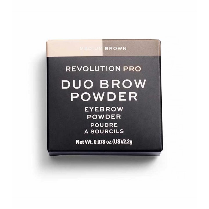 Makeup Revolution, REVOLUTION PRO, Vegan, Eyebrow Powder, Medium Brown, 2.2 g - Teknashop Ltd