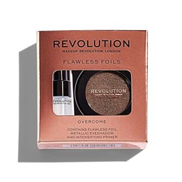 Set Makeup Revolution: Flawless Foils, Vegan, Eyeshadow Primer, 2 ml + Flawless Foils, Vegan, Eyeshadow Palette, Overcome, 2 g -