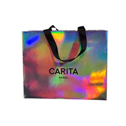 Carita Paris, Textile Makeup Bag, Silver, Size Medium - Teknashop Ltd