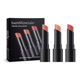 Travel Exclusive Set BareMinerals: Gen Nude Radiant, Cocoa, Cream Lipstick, Infatuation, 3.35 g + Gen Nude Radiant, Cocoa, Cream