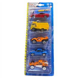Set, Maisto, Fresh Metal, Toy Cars 5 pcs - Teknashop Ltd