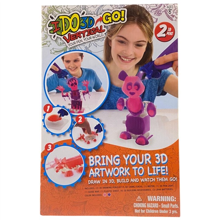Ido3D, Bring Your 3D Artwork To Life Drawing & Colouring Kits - Teknashop Ltd
