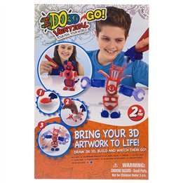 Ido3D, Go Bring Your 3D Artwork To Life Drawing & Colouring Kits - Teknashop Ltd