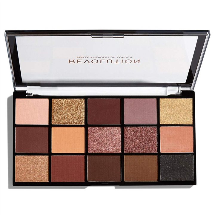 Makeup Revolution, The Reloaded, Eyeshadow Palette, Velvet Rose, 15 Shades, 16.5 g - Teknashop Ltd