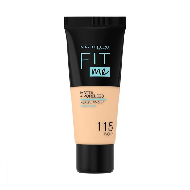 Maybelline, Fit Me Matte + Poreless, Liquid Foundation, 150, Ivory, 30 ml - Teknashop Ltd
