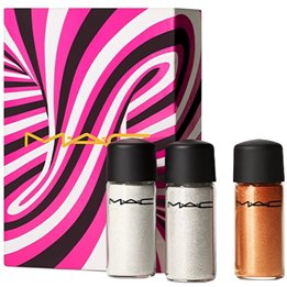 Sprinkle Of Magic Set MAC: Mini, Loose Glitter Eyeshadow, Gold, 2.5 g + Mini, Loose Glitter Eyeshadow, Red, 2.5 g + Mini, Loose 