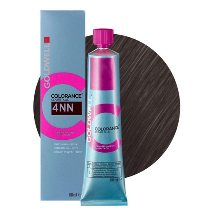 Goldwell, Colorance, Demi-Permanent Hair Dye, 4NN Intense Medium Brown, 60 ml - Teknashop Ltd
