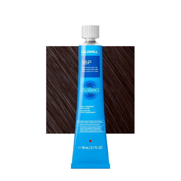 Goldwell, Colorance, Demi-Permanent Hair Dye, 5BP Medium Pearly Couture Brown, 60 ml - Teknashop Ltd
