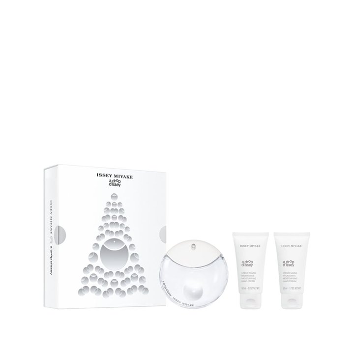 Xmas 2023 Set Issey Miyake: A Drop D'Issey, Hydrating, Hand Cream, 2 pcs, 50 ml + A Drop D'Issey, Eau De Parfum, For Women, 50 m