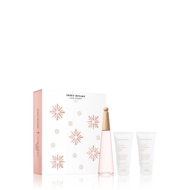 Xmas 2023 Set Issey Miyake: L'Eau d'Issey Pivoine Peony, Moisturizing, Body Lotion, x2 pcs, 50 ml + L'Eau d'Issey Pivoine Peony,