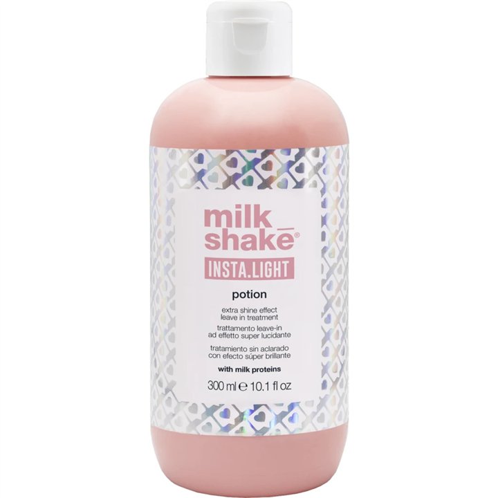 Milk Shake, Insta Light Potion, Milk Proteins, Hair Leave-In Cream Treatment, For Shine, 300 ml - Teknashop Ltd