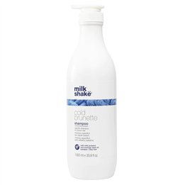 Milk Shake, Cold Brunette, Moringa Oil, Hair Shampoo, Remove Warm Tones – Red/Orange, 1000 ml - Teknashop Ltd