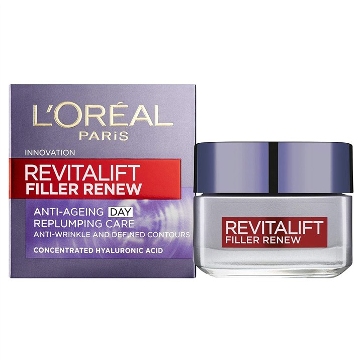 L'Oreal Paris, Revitalift Filler, Anti-Ageing, Cream, For Face, 50 ml - Teknashop Ltd