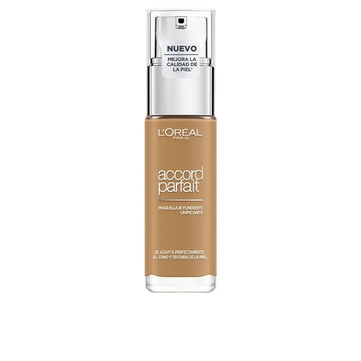 L'Oreal Paris, Accord Parfait, Liquid Foundation, 10 D/W, Deep Golden, 30 ml - Teknashop Ltd