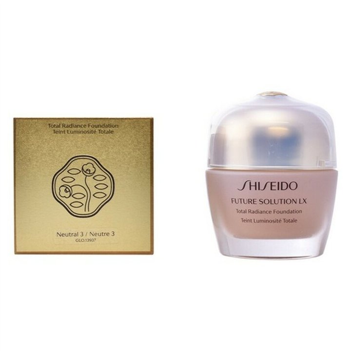 Shiseido, Future Solution Lx Total Radiance, Cream Foundation, N3, 30 ml - Teknashop Ltd