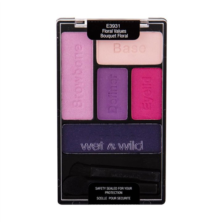 Wet n Wild, Color Icon, Eyeshadow Palette, E3931, Floral Values, 5 Shades, 6 g - Teknashop Ltd
