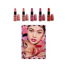 Mini Lipstick Kit Set MAC: Amplified, Matte, Cream Lipstick, You Can't Chili With Us, 1.8 g *Miniature + Amplified, Matte, Cream