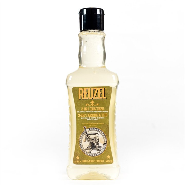 Reuzel, Reuzel, Tea Tree Oil, Hair Shampoo, Conditioner & Shower Gel 3-In-1, Moisturizing, 350 ml - Teknashop Ltd