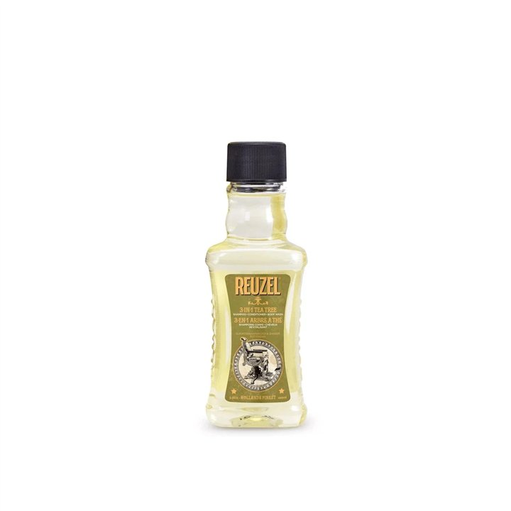 Reuzel, Reuzel, Tea Tree Oil, Hair Shampoo, Conditioner & Shower Gel 3-In-1, Moisturizing, 100 ml - Teknashop Ltd