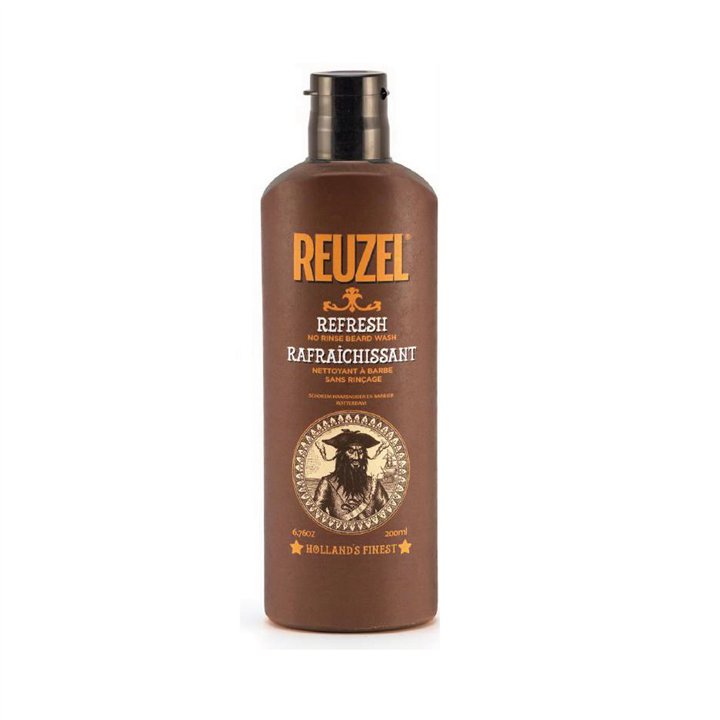 Reuzel, Refresh No Rinse, Beard Shampoo, Moisture And Shine, 200 ml - Teknashop Ltd
