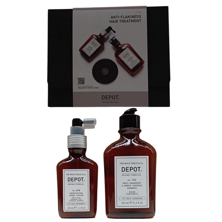 Consumer Kit C Set Depot: 100 Hair Cleansing No. 102, Botanical Complex, Hair Shampoo, Anti-Dandruff & Sebum Control, 250 ml + 2
