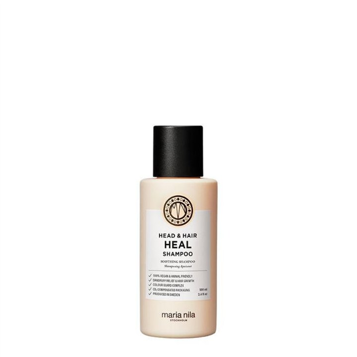 Maria Nila, Head & Hair Heal, Aloe Vera Extract, Hair Shampoo, Invigorating & Soothing, 100 ml - Teknashop Ltd