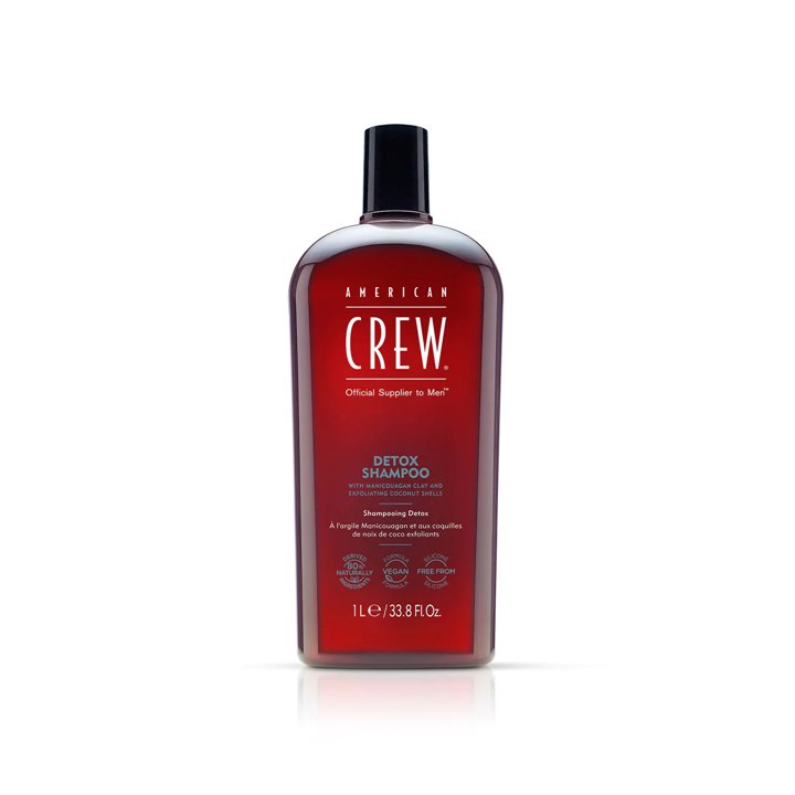 American Crew, Detox, Vegan, Hair Shampoo, For Regulation Of Excessive Sebum, 1000 ml - Teknashop Ltd