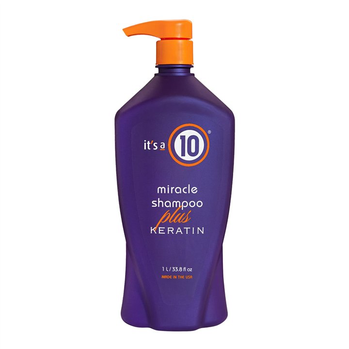 It's a 10, Miracle Shampoo Plus Keratin, Hair Shampoo, Hydrate & Protect, 1000 ml - Teknashop Ltd