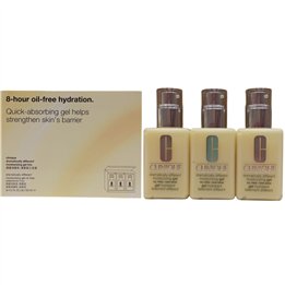 Set Trio, Clinique, Dramatically Different Face Care, Paraben-Free, Moisturizing, Day & Night, Gel, For Face, 3 pcs, 125 ml - Te