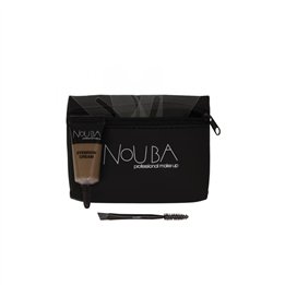 10 Set Nouba: Nouba, Eyebrow Brush + Nouba, Eyebrow Gel, 7 ml + Textile Makeup Bag, Black - Teknashop Ltd