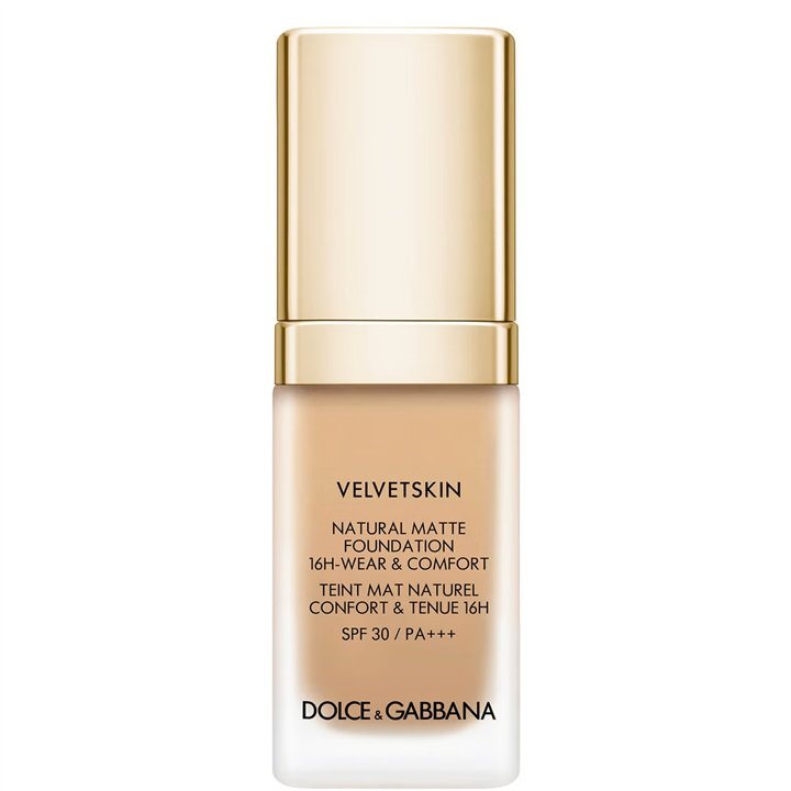 Dolce & Gabbana, Velvetskin, Matte, Liquid Foundation, 340, SPF 30, 30 ml - Teknashop Ltd