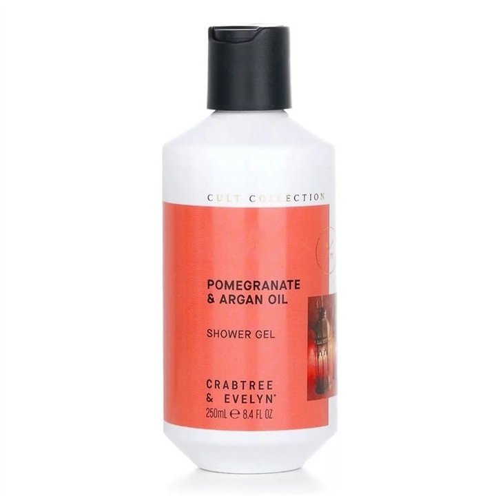Crabtree & Evelyn, Pomegranate & Argan, Nourishing, Shower Gel, For All Skin Types, 250 ml - Teknashop Ltd