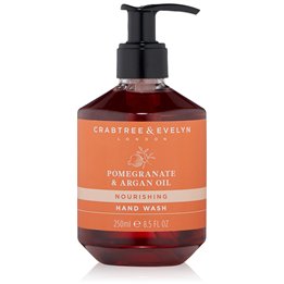 Crabtree & Evelyn, Pomegranate & Argan Oil, Nourishing, Liquid Soap, For Hands, 250 ml - Teknashop Ltd