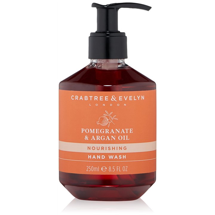 Crabtree & Evelyn, Pomegranate & Argan Oil, Nourishing, Liquid Soap, For Hands, 250 ml - Teknashop Ltd